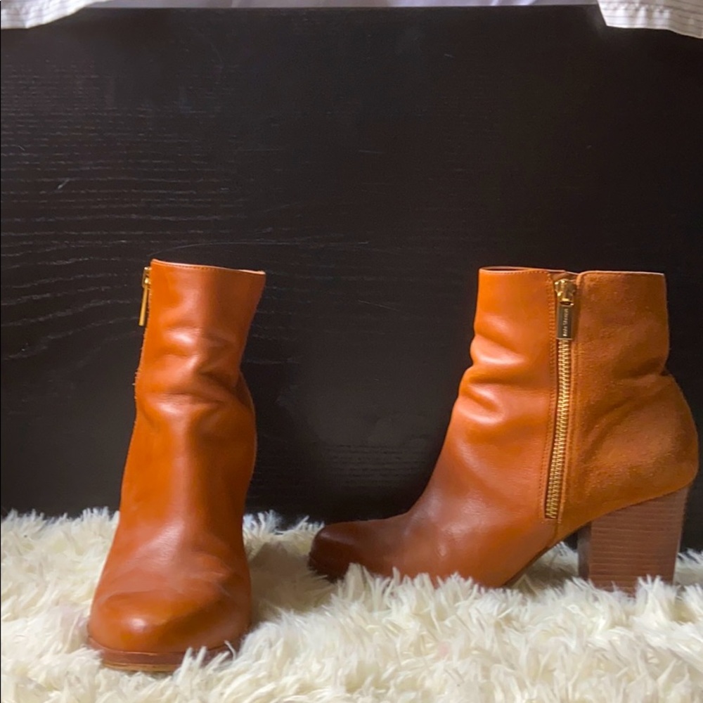 Micheal kors brown heeled booties